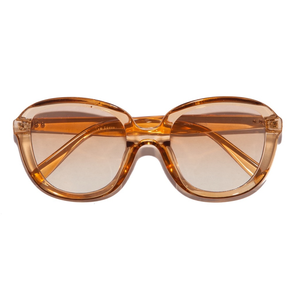 Retro 70s Disco Ombré Honey Crystal Sunglasses